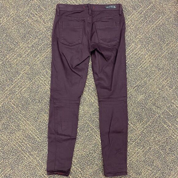 Anthropologie‎ Sanctuary Ace Utility Wine Red Skinny Jean Pants - Picture 7 of 8